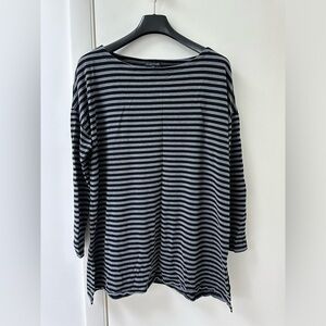 Eileen Fisher striped tunic size L